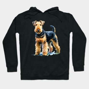 Watercolor Airedale Terrier - Beautiful Dog Hoodie